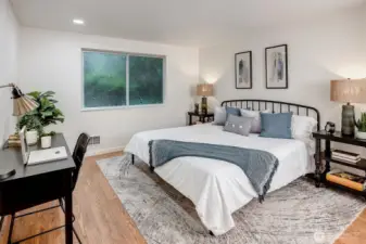 Spacious primary suite.
