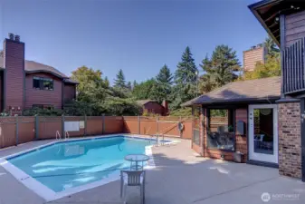 Refreshing community pool for Nottingham residence.