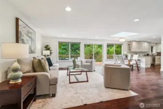 The open flow of the main level is an entertainer's dream, with multiple flexible and inviting living spaces to enjoy.