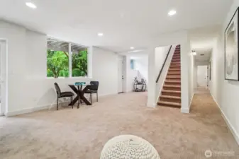 Head downstairs to discover even more space!