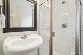 3/4 bathroom downstairs.