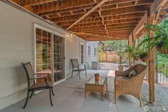 Lower level patio.