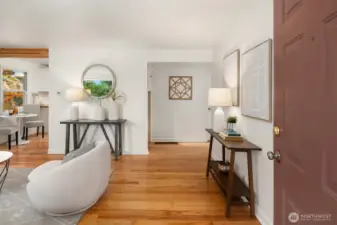 The original hard wood floors are in great shape.