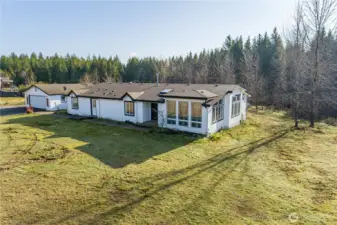 Front of house w/5 acres