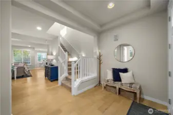 Entry area - well appointed and loads of light right off the entry in the office with frency doors