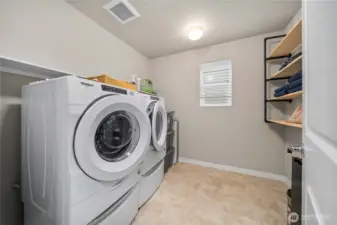 huge laundry room - the washer and dryer are included in the sale note