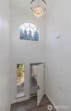 Soaring ceilings as you enter the  front door