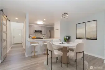 Dining Room open to Living room/Kitchen