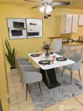 Eating area in kitchen