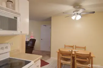 Kitchen with eating area
