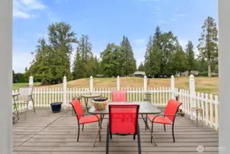 Deck view to green