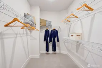 Primary walk in closet
