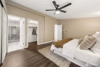 Primary bedroom with ensuite.