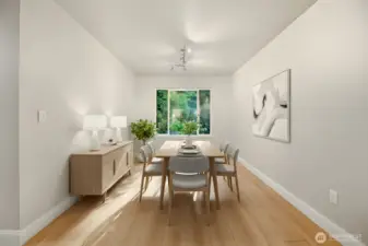Dining Room - Photo is virtually staged.