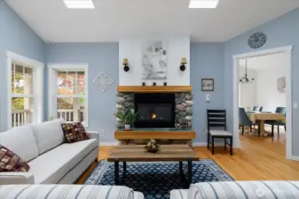 Living Room with Gas Fireplace