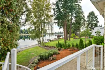 Lake view from deck