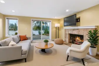 Downstairs family room