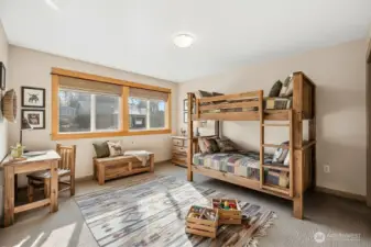 Downstairs bedroom 1- virtual staging