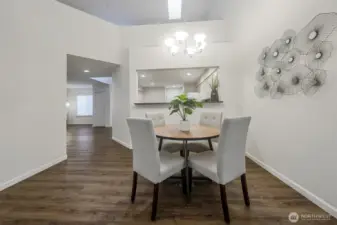 Great dining room situated off the kitchen & next to the living room