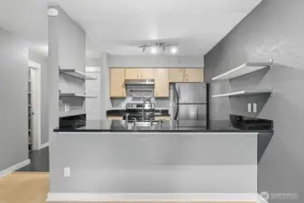 View of breakfast bar.