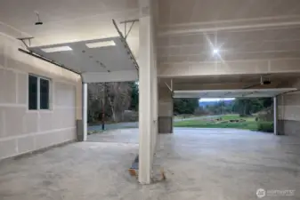 Unusually large garage for up multiple cars and RV