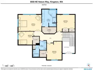 Second level floor plan.