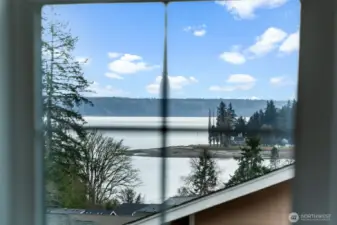 Water views from upstairs overlooking the North Bay