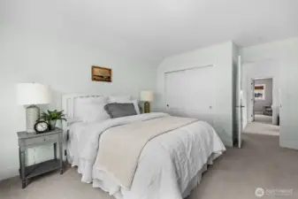 Bright secondary bedroom with flexible use