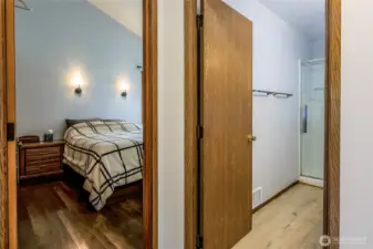 Comfortable bedroom conveniently located next to the 3/4 bath.”