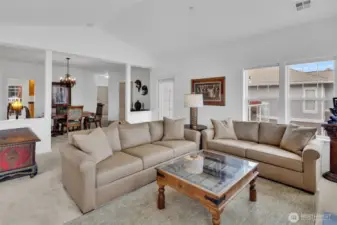 View through living & dining