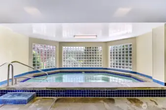 hot tub located in clubhouse