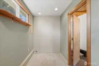 Added bonus room at the back of the garage - use as an exercise room, den/office or shop area - you decide!