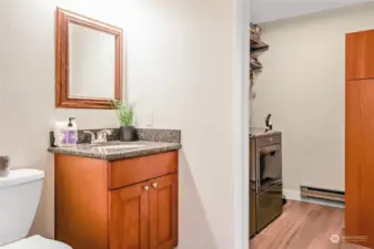 Powder room to Laundry Rm