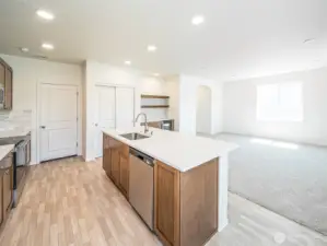 Kitchen open to the Great Room