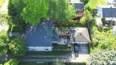 aeriel new roof installed 5/2025 to main home