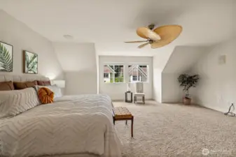 Plenty of space for a nice seating area by the window.