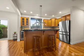 Convenient, open kitchen with eating space.  The heart of the home.