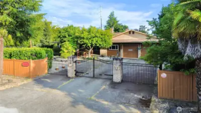 Front of the house on private gate