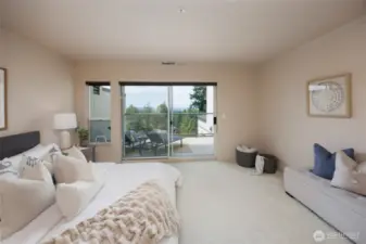 Second private deck off primary suite