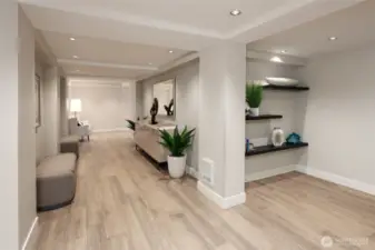 Recently remodeled lobby