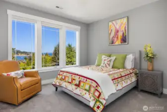This is the 2nd bedroom with marine views on 3rd floor located across from the elevator and near the 2nd bath.