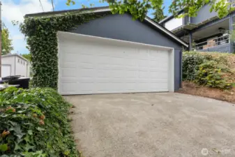 Two car garage.