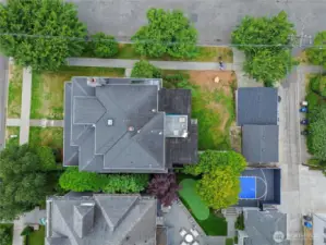 Overhead view of property.