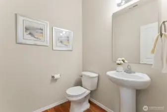 Main floor half bath