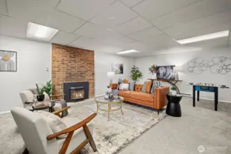 Downstairs bonus room