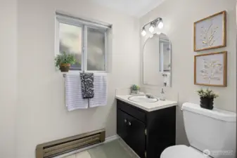 Laundry and 1/2 bathroom downstairs.