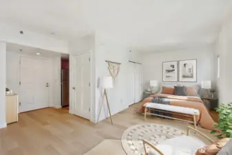 Virtually staged - same space out fitted as both living room or bedroom