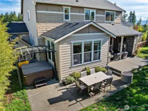 View of the back of the house