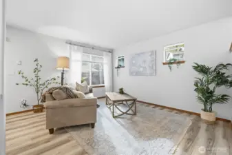 Enjoy the beauty of natural light in your living room.