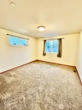 Spacious primary bedroom